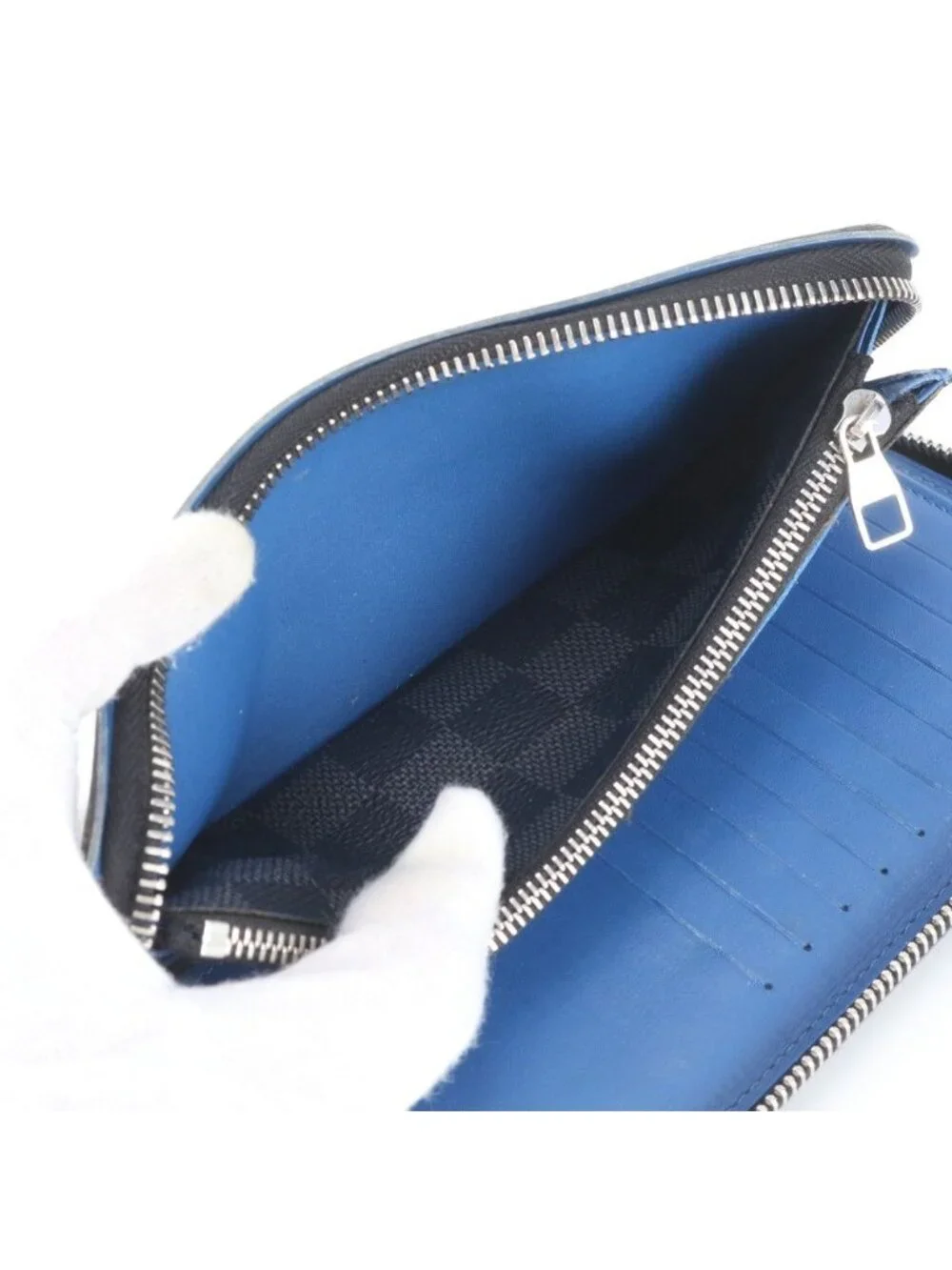 Louis Vuitton Damier Graphite Zippy Wallet Vertical Leather